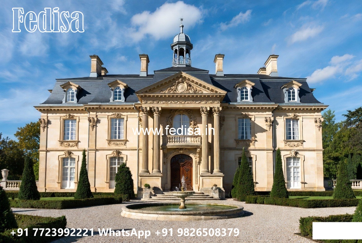 Classic Villa Exterior Three Bedroom House Design No-741