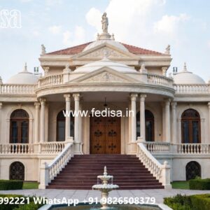 Fountain Garden Villa Home Boundary Wall Design No-882