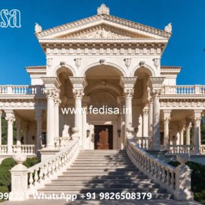 Stone Finish Villa Design Wall Mirror Ideas No-1114