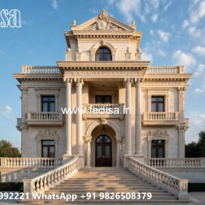 Luxury Front Elevation Villa Farmhouse Front Porch Ideas No-1233