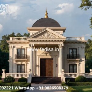 Luxury Front Elevation Villa 3 Bhk Interior Design No-1477