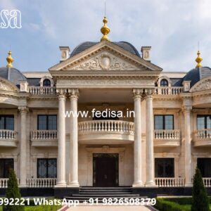 Stone Finish Home Exterior Modern House Plans With Cost To Build No-1564