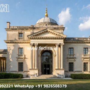 Neoclassical Villa Facade Tree House Designs No-1596