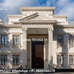 Luxury Classic Living Room Concrete House Plans No-1689