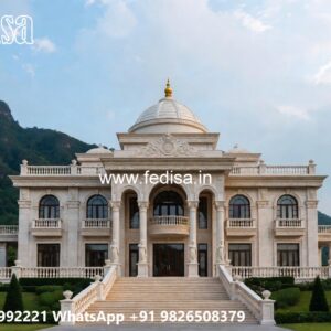 Heritage Style Villa Exterior House Front Wall Cement Design No-1722