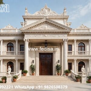 Villa With Columns Design Duplex Home Plans No-1842
