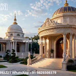 Luxury Front Elevation Villa House Compound Wall Design No-1843