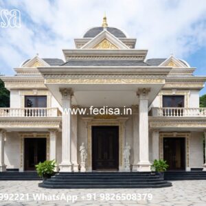 Luxury Front Elevation Villa Shed House Designs No-1965