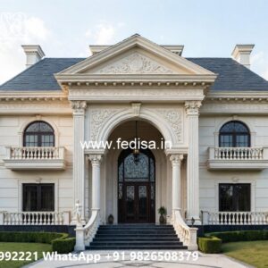 Classic Villa Design With Swimming Pool Narrow Lot Modern House Plans No-2597
