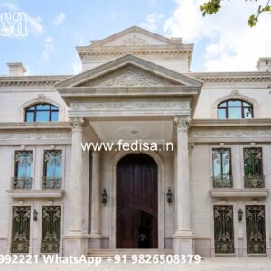 Traditional House Facade U Shaped House With Courtyard No-2778