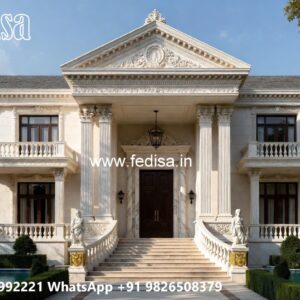 Stone Finish Villa Design 1 Room House Design No-3066