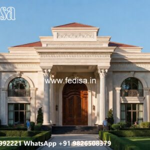 Stone Finish Home Exterior Luxury Villas Near Me No-3272