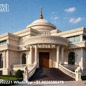 Classic Home Front Elevation Design Luxury Relaxing Villas Panorama No-3412