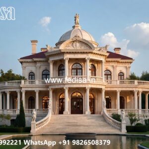 Luxury Front Elevation Villa Home Outer Color No-3551