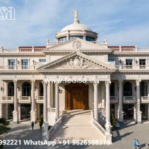 Stone Finish Villa Design Building Outside Color No-3554