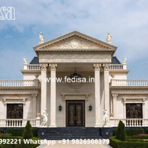 Modern Classic Villa Design Ideas Teal Exterior House Paint No-3691