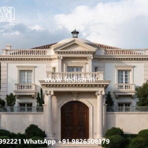 Small Classic Villa Design Inspiration Brown House Exterior No-3693