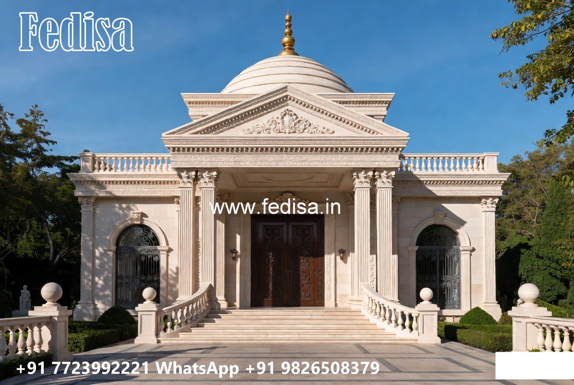 Classic Villa Front Elevation Design Outside House Painters No-3698