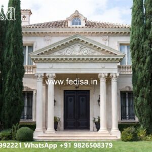 Traditional Home Design With Modern Touch Painting High Exterior Walls No-3780