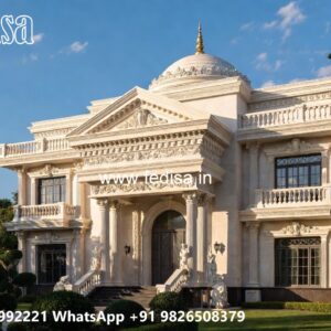 Royal Bedroom Design Villa Gray And Cream House Exterior No-3802