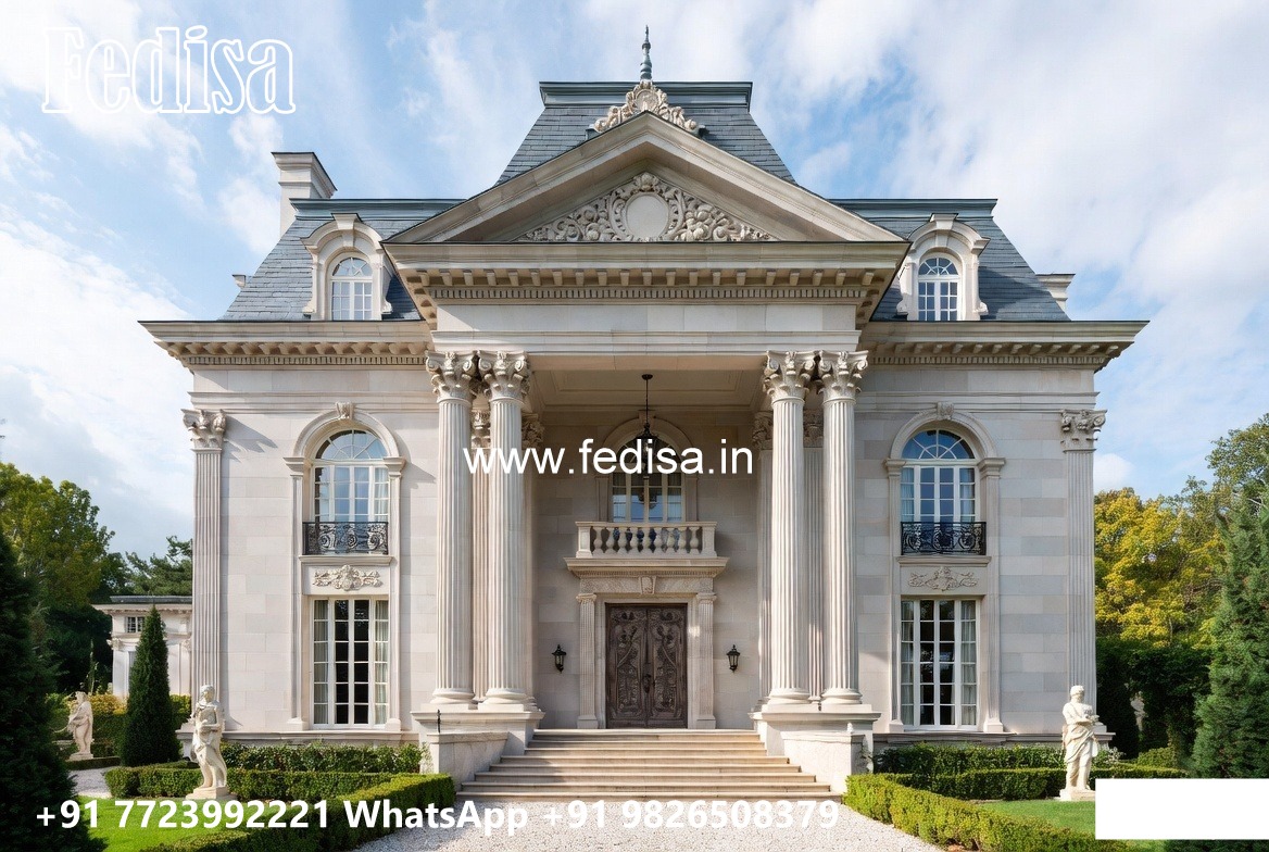Marble Flooring Villa Design Ceiling Outside The House No-3805