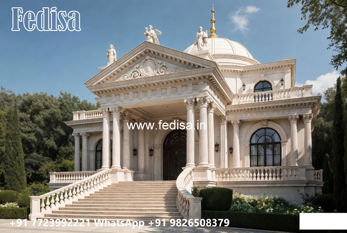 Luxury Front Elevation Villa House Exterior Design No-3917