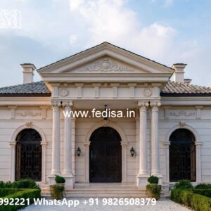 Classic Home Design Single Floor House Front Design 3d No-3952