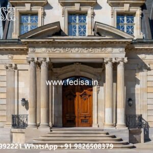 Stone Finish Villa Design 2 Story House No-8068