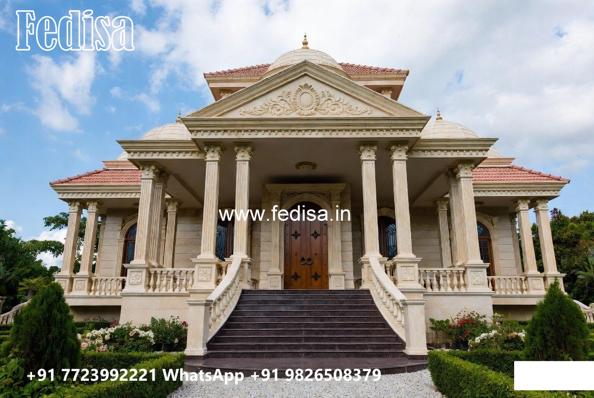 Grand Entrance Villa Design Free Modern House Plans No-8185