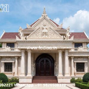 Classic Front Elevation 6 Bedroom House Plans No-8232
