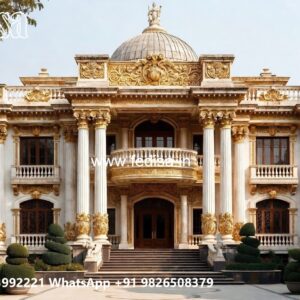 Classic Villa Front Elevation Design Modern Home Floor Plans No-8456