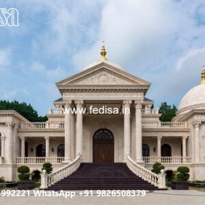 Heritage Style Villa Exterior 2.5 Marla House Design No-8554