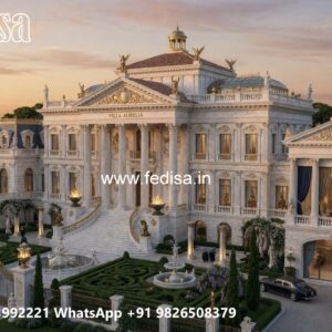 Classic Villa Design With Swimming Pool Luxury Single Story House Plans No-8819
