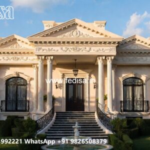 Classic House Exterior Floor Drawing No-8839