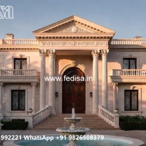 Heritage Style Villa Exterior 1000 Sqft House Plan No-8920