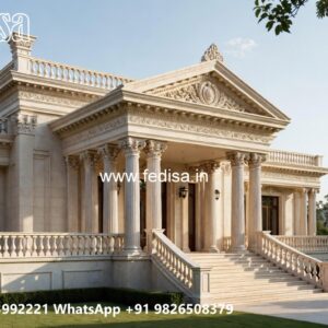 Stone Finish Villa Design Country French Style Homes No-8922