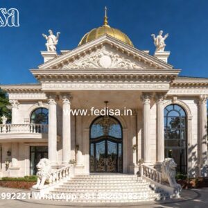 Neoclassical Home Design Duplex Front Design No-9001