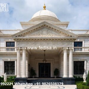 Luxury Classic Villa Three Story House Plans No-9152