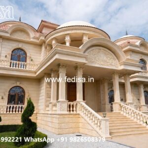 Heritage Style Villa Exterior 5 Marla House Design 3d No-9164