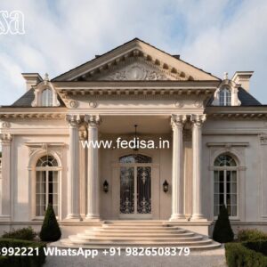 Classic House Design With Garden 40 By 45 House Plans 3d No-9234