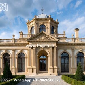 Stone Finish Villa Design Luxury Family Villa Meteora No-9654