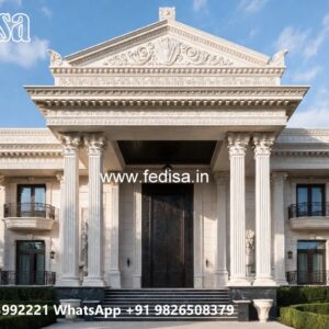 Traditional House Facade Green House Paint No-9732