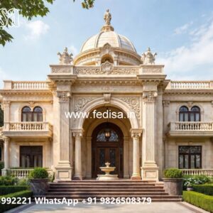 Grand Entrance Villa Design Paint Colors For House Outside No-9771