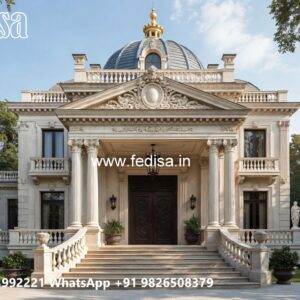 Luxury Front Elevation Villa External House Colors No-9773