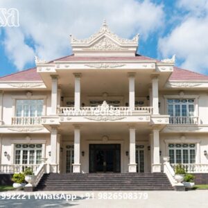 Elegant Home Interiors House Wall Outside No-9867