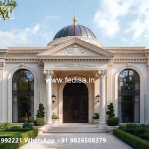 Elegant Classic Home Exterior Ideas Blue Color House Outside No-9882