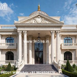 Traditional Villa Architecture External Home Color No-10007