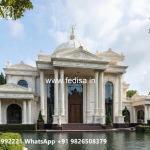 Heritage Style Villa Exterior Blue And Gray House Exterior No-10018