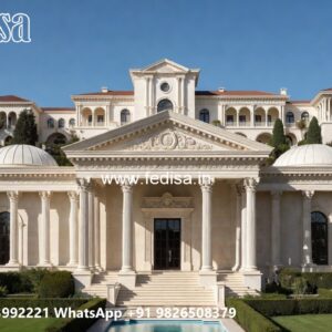 Traditional Home Facade Villa Front Design No-10060
