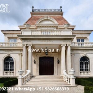 Stone Exterior Classic Home Villa Home Design No-10066